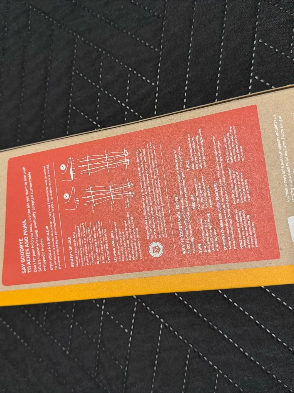 Performance Medium Insoles - Yellow/Orange